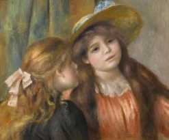Portrait de deux fillettes (panneaux aluminium)