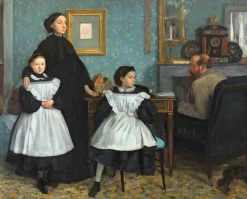 Portrait de famille [dit aussi La Famille Bellelli] (détail) (toiles encadrées)