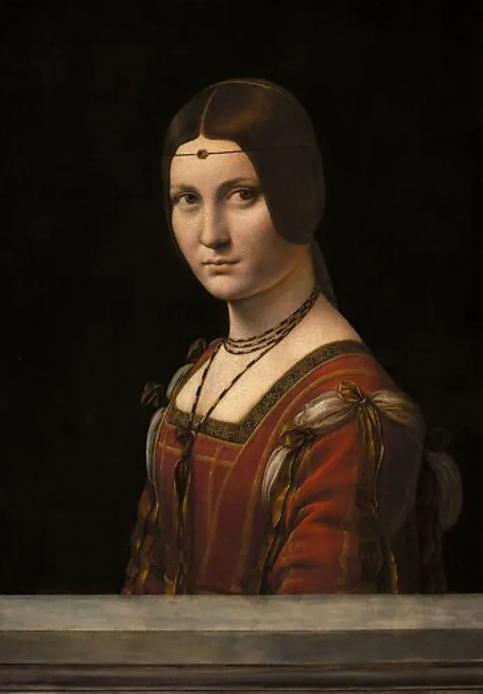 Portrait de femme, dit à tort La Belle Ferronnière (panneaux aluminium)