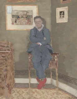 Portrait de Félix Vallotton, dans son atelier (panneaux aluminium)
