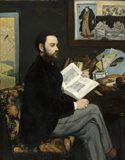 Sale Portrait de M. Émile Zola (détail) (toiles encadrées) Toiles Encadrées|Toiles Sans Cadre