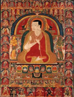 Clearance Portrait de Onpo Lama Rinpoche (1251-1296) et les Arhats (panneaux aluminium) Panneaux Aluminium|Toiles Encadrées