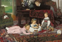 Portrait des quatre enfants d'Émile Gaillard, 1868 (toiles sur châssis)