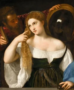 Portrait d'une femme à sa toilette (toiles sur châssis)