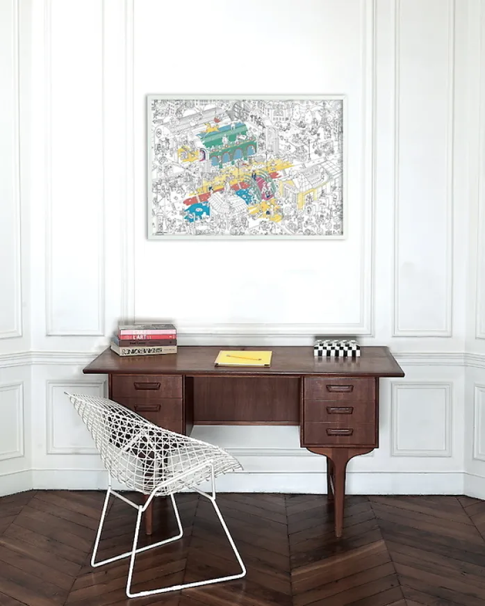 Poster géant à colorier Musées d'Orsay et de l'Orangerie - OMY