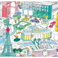 Poster géant à colorier - Paris