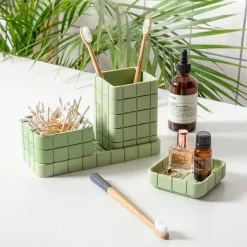 Best Pot à crayon Tidy Vert palmier - Block Design Design|Accessoires De Bureau