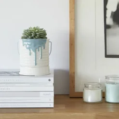 Online Pot de fleur en céramique Peinture bleue - Balvi Design|Art De La Maison