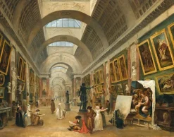 New Projet d'aménagement de la Grande Galerie du Louvre en 1796 (toiles encadrées) Toiles Encadrées|Toiles Sans Cadre