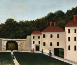 Promeneurs dans un parc (panneaux acryliques)