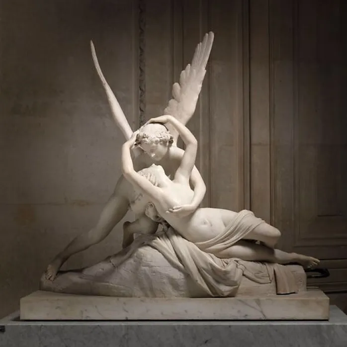 Psyché ranimée par le baiser de l'Amour (panneaux aluminium)