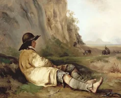 Pâtre dans la campagne (toiles sans cadre)