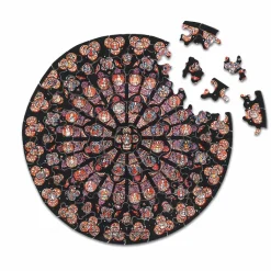 Hot Puzzle d'art en bois 80 pièces Rosace Notre-Dame de Paris Loisirs Créatifs
