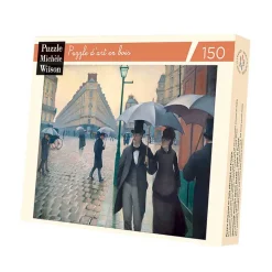 Puzzle en bois 150 pièces, Rue de Paris, temps de pluie - Gustave Caillebotte
