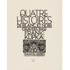 Quatre histoires de blanc et noir gravées par Frank Kupka Éditions De Luxe