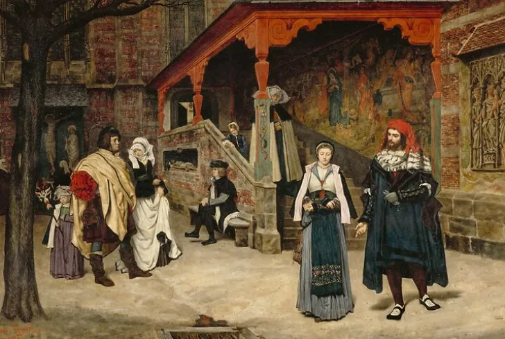 Outlet Rencontre de Faust et Marguerite, 1860 (panneaux acryliques) Panneaux Acryliques|Affiches D'Art