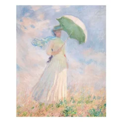 Reproduction Claude Monet - Femme à l'ombrelle tournée vers la droite, 1886 - 24x30cm