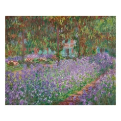 Reproduction Claude Monet - Le jardin de l'artiste à Giverny, 1900 - 24x30cm
