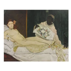 Best Reproduction Édouard Manet - Olympia, 1863 - 24x30cm Affiches Et Reproductions