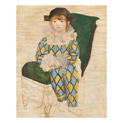 Outlet Reproduction Pablo Picasso - Paul en Arlequin, 1924 - 24x30cm Affiches Et Reproductions