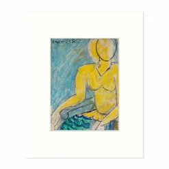 Online Reproduction sous Marie-Louise Henri Matisse - Katia à la chemise jaune, 1951 Affiches Et Reproductions