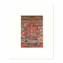 Reproduction sous Marie-Louise Mandala d'Amoghapasha, Népal, 1860
