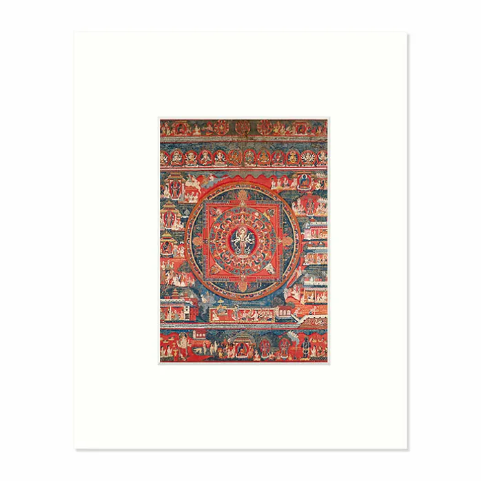 Reproduction sous Marie-Louise Mandala d'Amoghapasha, Népal, 1860