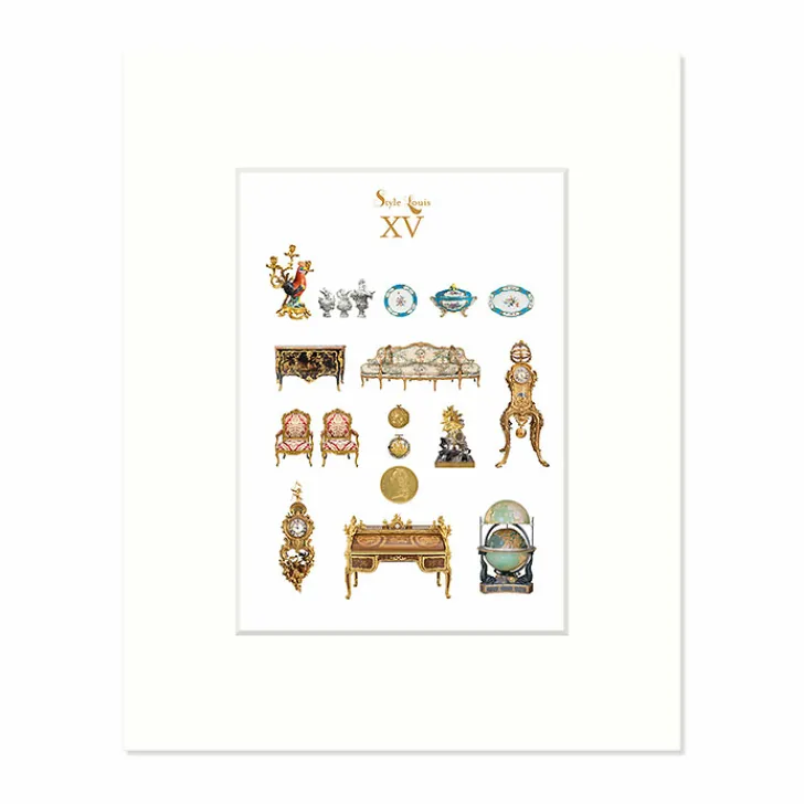 Reproduction sous Marie-Louise - Style Louis XV Affiches Et Reproductions