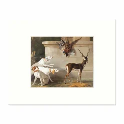 Online Reproduction sous Marie-Louise Jean-Baptiste Oudry - Trois chiens et une antilope, 1745 Affiches Et Reproductions