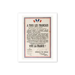 Reproduction 30x40cm - À tous les Français...