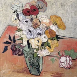 Roses et renoncules (panneaux aluminium)