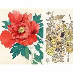 Sale Roses, pivoines et iris par les grands maîtres de l'estampe japonaise Livres D'Art