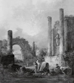 Ruines d'un temple (toiles sur châssis) Toiles Sur Châssis