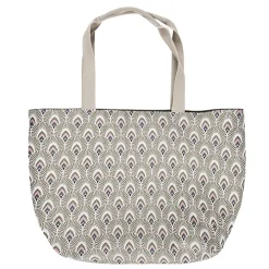 Sac cabas Art Nouveau Paon rose - 35 x 40 cm