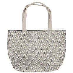 Sac cabas Art Nouveau Paon rose - 35 x 40 cm