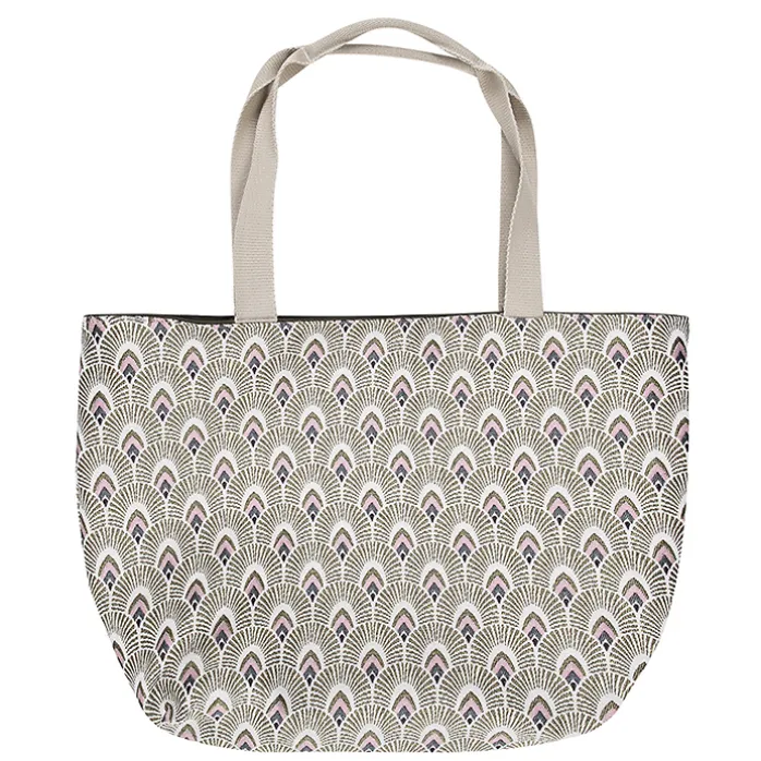 Sac cabas Art Nouveau Paon rose - 35 x 40 cm