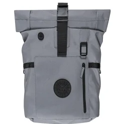 Sac à dos gris Emblèmes