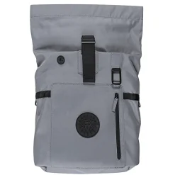 Sac à dos gris Emblèmes
