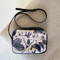 Sac à main bleu Herbier du roi - Maison Baluchon