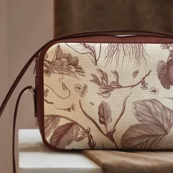 Online Sac à main rouge Herbier du Roi - Maison Baluchon Sacs, Tote Bags