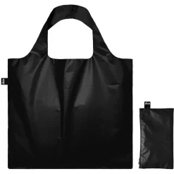 Sac noir métallique avec pochette zippée 50x42cm