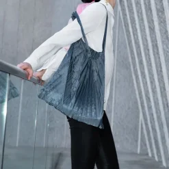 Online Sac plissé Charcoal 50x42cm Sacs, Tote Bags