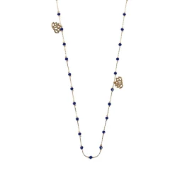Online Sautoir Nymphéas Bleu roi - Les Cleias Colliers Et Pendentifs