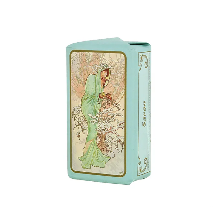 Sale Savon aromatique Alphonse Mucha - L'Hiver, 1896 - Coton, 150g Corps & Bain