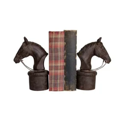 Online Serre-livres en résine Tête de cheval Art De La Maison