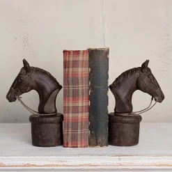 Online Serre-livres en résine Tête de cheval Art De La Maison