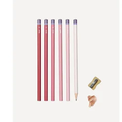 Clearance Set de 6 crayons à papier Dégradé rose Écriture
