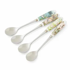 Hot Set de 4 cuillères à dessert Fleurs et fruits - Morris & Co. Art De La Table