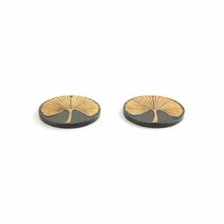 New Set de 2 Dessous de bouteille Gingko Art De La Table