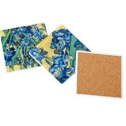 Set de 3 dessous de verre en céramique Vincent van Gogh - Les iris - Van Gogh Museum Amsterdam®